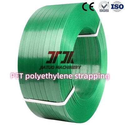 Strength 1000N 19mm Width Transparent Green PET Strap Affordable Packaging Banding Strapping