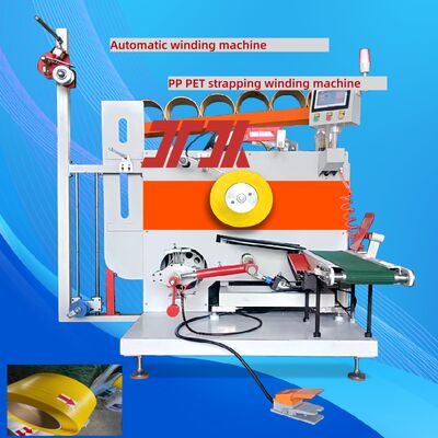 PLC-controlled servo winding machine Automatic winding machine for PP and PET strapping belt  Automatic roll change