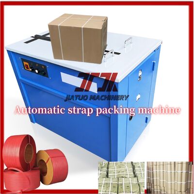 Box Carton PP Band Strapping Machine Semi Automatic Roller Table Strapping Machine