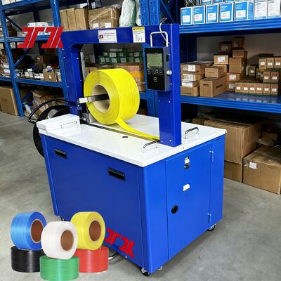 Box Carton PP Band Strapping Machine Semi Automatic Roller Table Strapping Machine