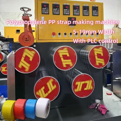 Recycled Material Use PP Strap Making Machine With Single Double Screw Fully Automatic