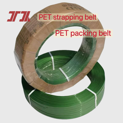 Green PET strapping 16mm automatic PET packaging strapping PET strap for automatic strapping tools