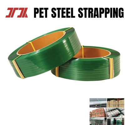 9-32mm Smooth Embossed Surface Pet Plastic Packaging Belt For Heavy Cargo Packing