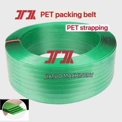 PET strapping  green PP PET strapping 12mm PET packaging strapping for Pneumatic strapping machine