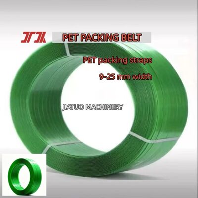 High-speed PET Strapping 19mm Green PET Packaging Belt for Pneumatic Strapping Machines