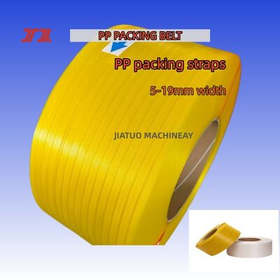 100% Polypropylene PP strapping belt 12 mm PP Strapping band for semi-automatic strapping machines