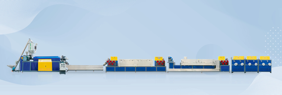 High speed 5-15mm single screw PP strapping production line PP strapping machine with constant temperature intelligent oven