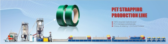 200kg/H Pet Strapping Band Making Machine 100% Recycled Material Extrusion
