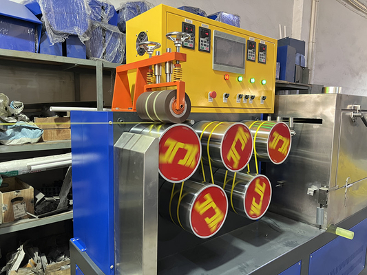High speed PP plastic belt manufacturing equipment, the number of strips: 12, roots, speed 250-300m/min