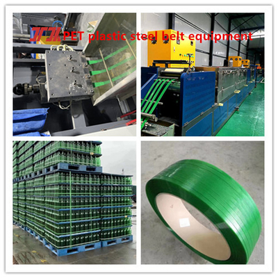 Taiwan Fotek PLC Control System PET STRAP Making Machine For 100% Recycled Bottle Flakes