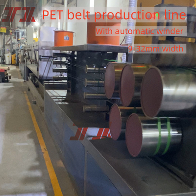 9-32mm Width Pet Packing Belt Extrusion Making Machine With Clear Embossing Machine