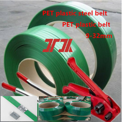 Factory wholesale 9-25mm PET plastic strapping PET plastic steel strapping iron strapping with Applicable to pneumatic strapping machine