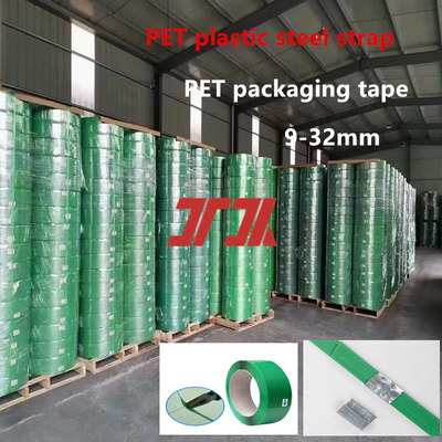 Factory Hot Sale 9-25mm PET Plastic Steel Strapping PET Pallet Strapping PET Steel Strapping for Pneumatic Strapping Machine Automatic Bonding