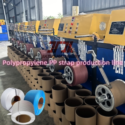 80KW Fully Automatic PP Strap Making Machine Adjustable Tension With Width 5-19mm