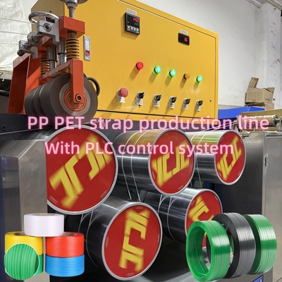 100% Recycled Material Use PP Strap Production Line With Energy-Saving hot Circulation Oven