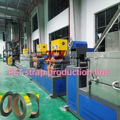 100% Recycled Material PET Strap Production Line With Precise Mold And Embossing Machine