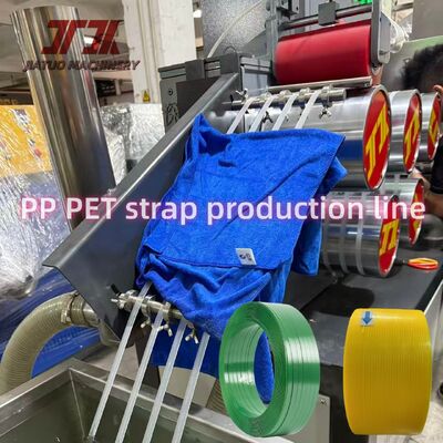 5-19mm Industrial Polypropylene Strap Making Machine With Double Embossing Machine