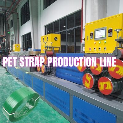 225-250kg/H PET Strapping Strap Band Making Extrusion Machine PLC Controlled