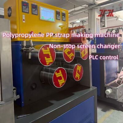 PLC Controlled PP Strapping Band Production Line with Adjustable Strap Tension and Double Station Winder