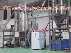 PET plastic steel belt production line