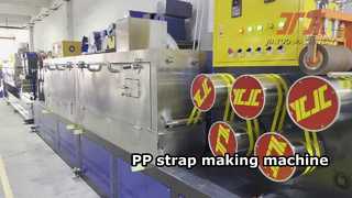 PP PET strap making machine with PLC control make good Staightness and long length